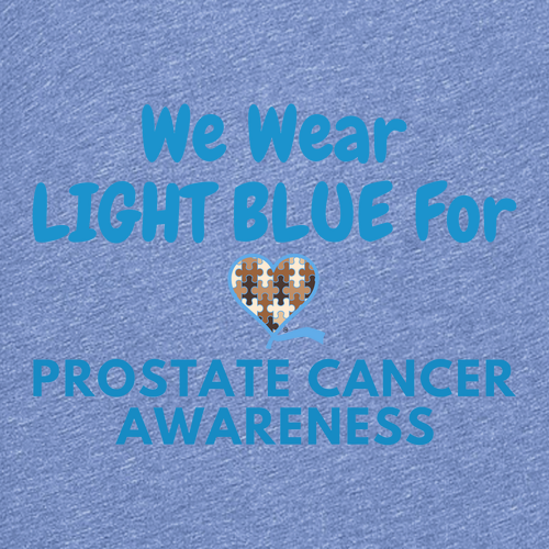 [HIDE] Prostate Cancer Awareness Triblend -- Blue Triblend