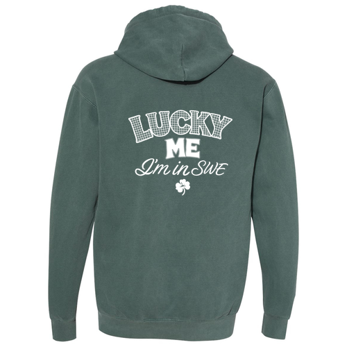 Comfort Colors Unisex Garment-Dyed Hooded Sweatshirt -- Blue Spruce