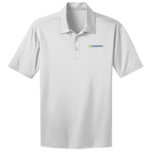 Port Authority Silk Touch Performance Polo -- White