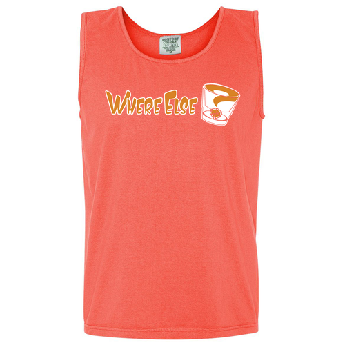 Comfort Colors Adult Garment-Dyed Heavyweight Tank Top -- Neon Red Orange