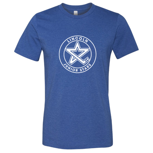 Unisex Jr Stars Cotton/Poly Tee -- Heather True Royal