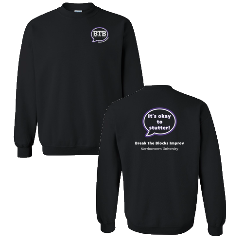 Gildan Heavy Blend Crew Neck Sweatshirt -- Black