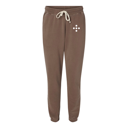 Garment-Dyed Lightweight Fleece Sweatpants -- Espresso
