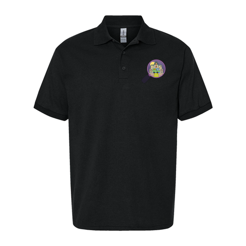 Gildan DryBlend Jersey Polo -- Black