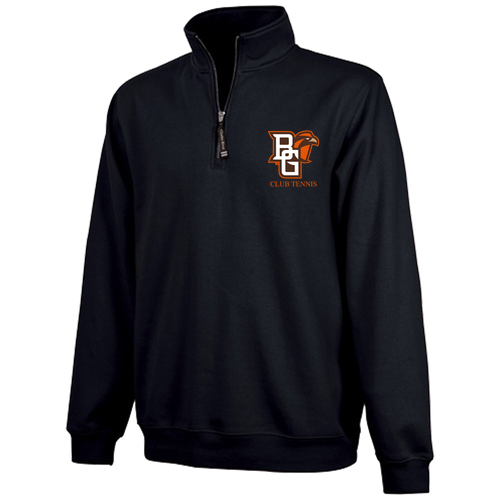 Charles River Crosswind Quarter Zip Sweatshirt -- Black
