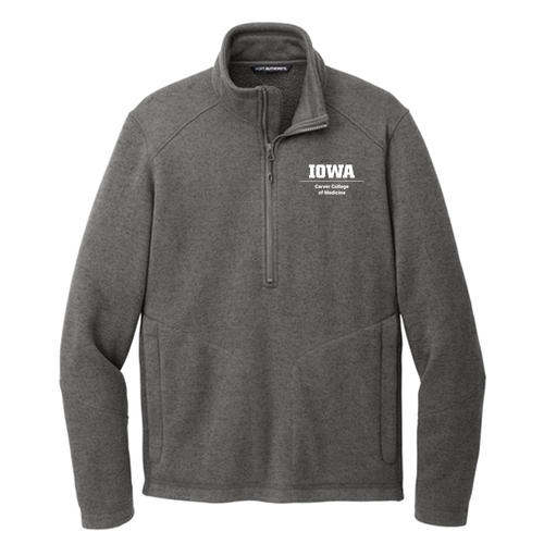 Port Authority Arc Sweater Fleece 1/4-Zip -- Grey Smoke Heather