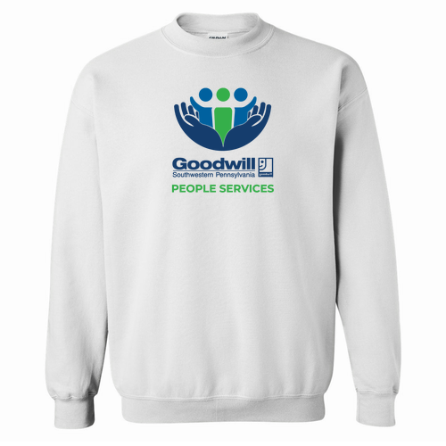 Gildan Heavy Blend Crew Neck Sweatshirt -- White