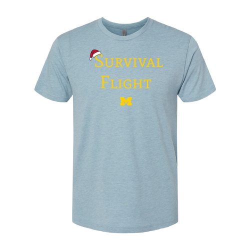 Next Level Soft Fitted Triblend Tee -- Stonewash Denim
