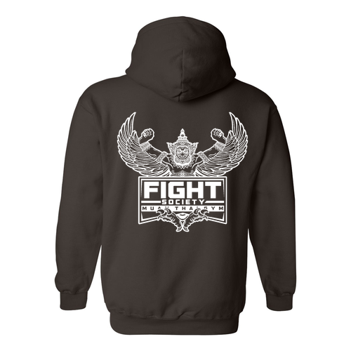 Gildan Heavy Blend Hooded Sweatshirt -- Dark Chocolate