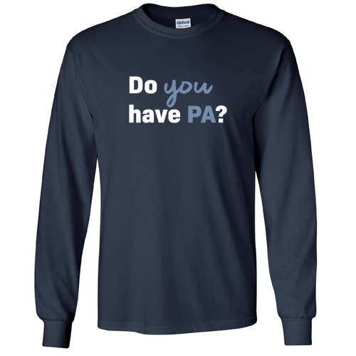 Gildan Ultra Cotton Longsleeve Basic T-Shirt -- Navy