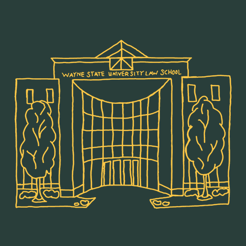 WSU Law Facade Crewneck -- Forest Green
