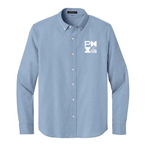 Mercer+Mettle Long Sleeve Modern Oxford Shirt -- Cobalt