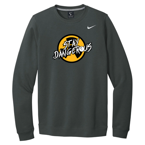 Nike Club Fleece Crew -- Anthracite