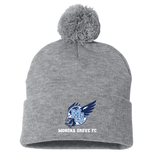 Sportsman Pom Pom Knit Hat -- Heather Grey