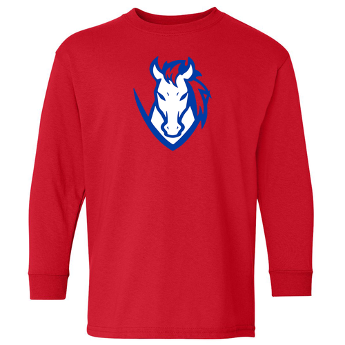 Gildan Youth Longsleeve T-Shirt -- Red
