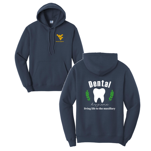 Port and Company Core Fleece Pullover Hooded Sweatshirt -- Navy