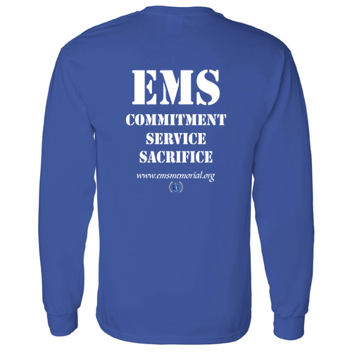 National EMS Memorial Unisex Long-Sleeve Tee Royal Blue