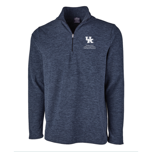 Charles River Mens Freeport Microfleece Pullover -- Navy Heather