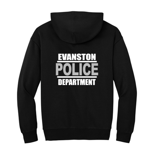 Evanston Police Hoodie -- Black