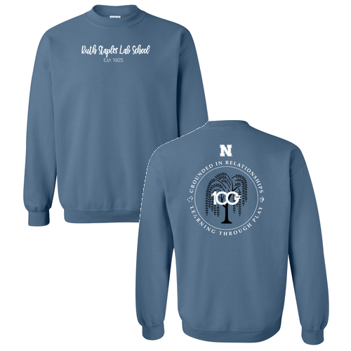 Gildan Heavy Blend Crew Neck Sweatshirt -- Indigo Blue