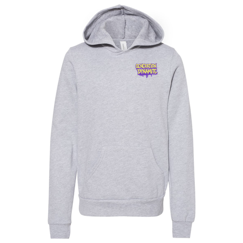 Bella Canvas Youth Sponge Fleece Hooded Sweatshirt -- Athletic Heather