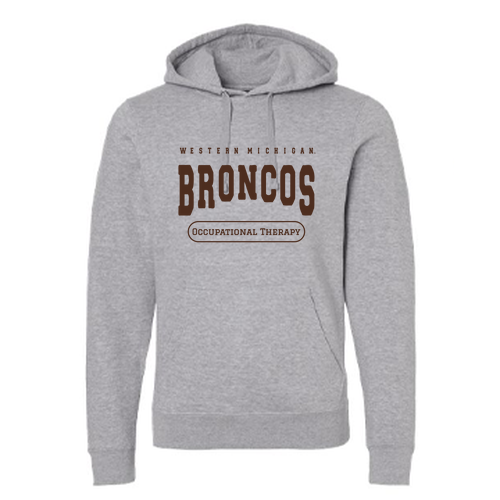 WMU Broncos J America Fleece Hooded Sweatshirt -- Oxford