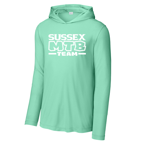 Sport-Tek Posi-UV Pro Long Sleeve Hoodie MTB -- Bright Seafoam