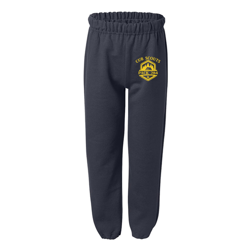 Gildan Elastic Bottom Youth Sweatpants -- Navy