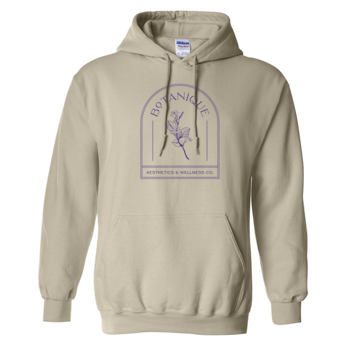 Botanique Floral Gildan Hoodie -- Sand