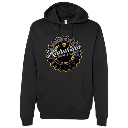 Independent Trading Co. Unisex Heavyweight Hooded Sweatshirt -- Black