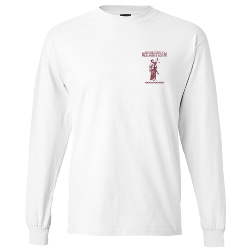 Hanes Beefy T Longsleeve T-Shirt  White