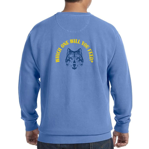 Comfort Colors Adult Crewneck Sweatshirt -- Flo Blue