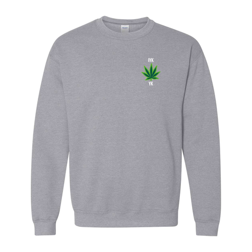 IYKYK Embroidered Crew -- Grey