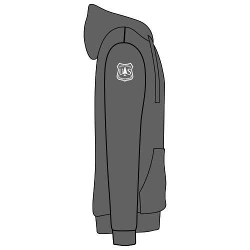 Sport-Tek Posi-UV Pro Long Sleeve Hoodie -- Dark Smoke Grey