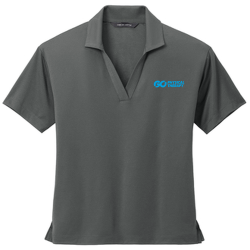 Mercer+Mettle Women's Stretch Jersey Polo -- Anchor Grey