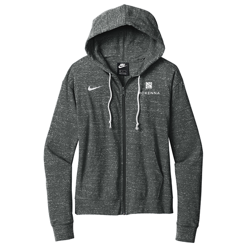 Nike Ladies Gym Vintage Full-Zip Hoodie -- Team Anthracite