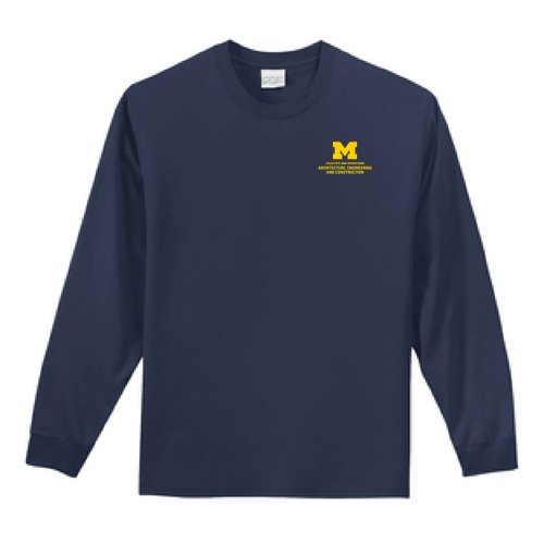 Port and Company Tall Long Sleeve Essential T-Shirt -- Navy, $19