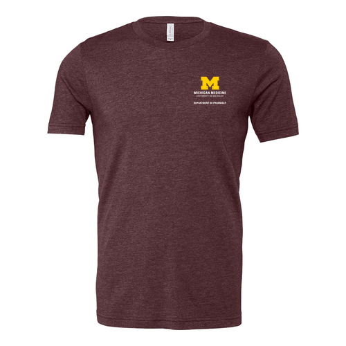 Mens/Unisex Bella Canvas Soft Fitted Heather T-Shirt -- Heather Maroon