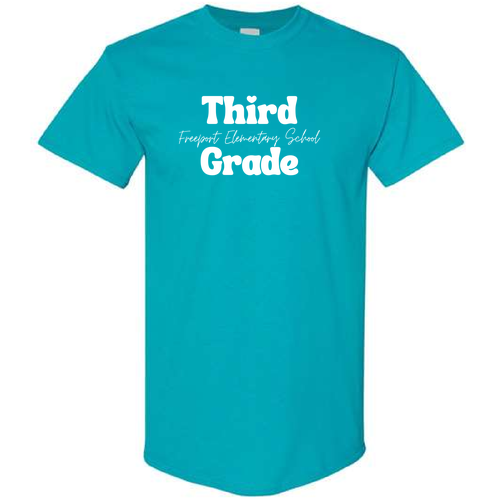 Adult Class Jennings Tropical Blue Tee