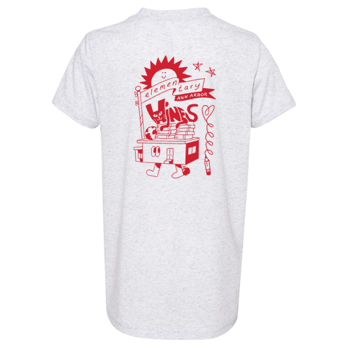 Youth Bella Canvas Soft Fitted Triblend Short Sleeve Tee -- White Fleck Triblend