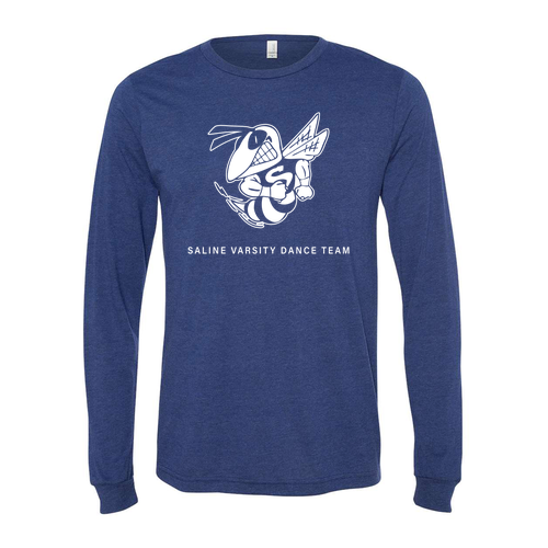 Mens/Unisex Bella Canvas Triblend Long Sleeve Tee -- Navy