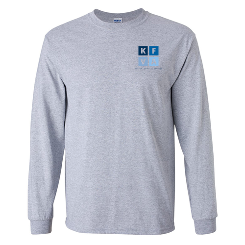 Gildan Ultra Cotton Longsleeve Basic T-Shirt -- Sport Grey
