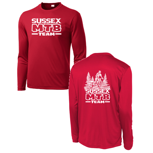 Sport Tek Long Sleeve Competitor -- True Red