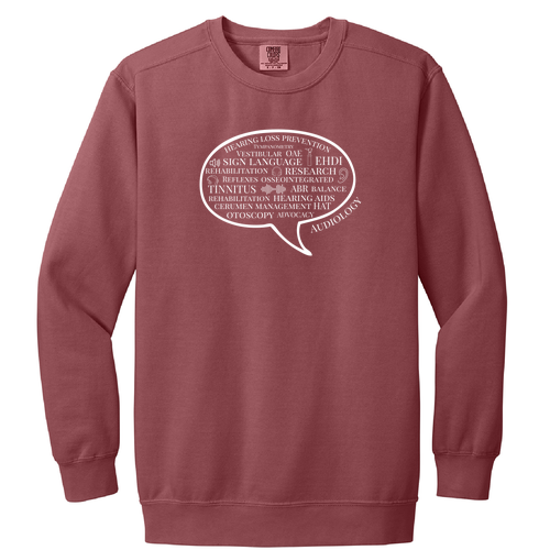 Comfort Colors Adult Crewneck Sweatshirt -- Crimson