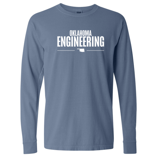 Comfort Colors Ringspun Long Sleeve Tee -- Blue Jean