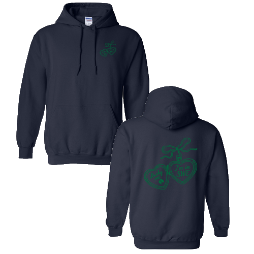 Gildan Heavy Blend Hooded Sweatshirt -- Navy Locket Design