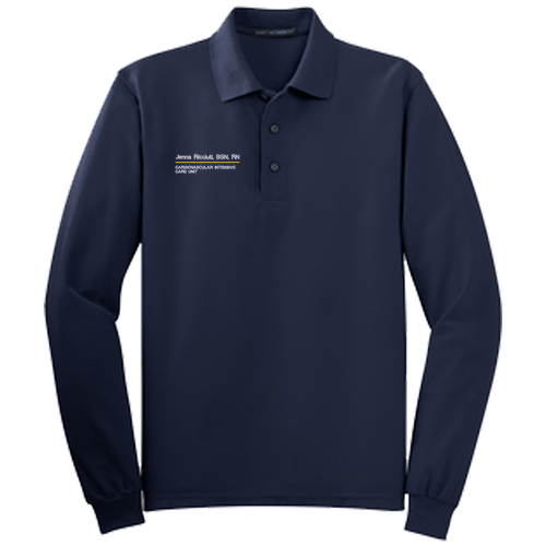 Port Authority Long Sleeve Sport Shirt -- Navy