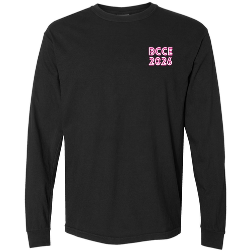 Comfort Colors Unisex Garment-Dyed Heavyweight Long Sleeve T-Shirt -- Black