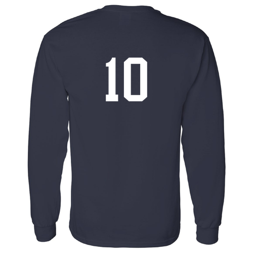 Gildan Heavy Cotton Longsleeve Basic T-Shirt -- Navy