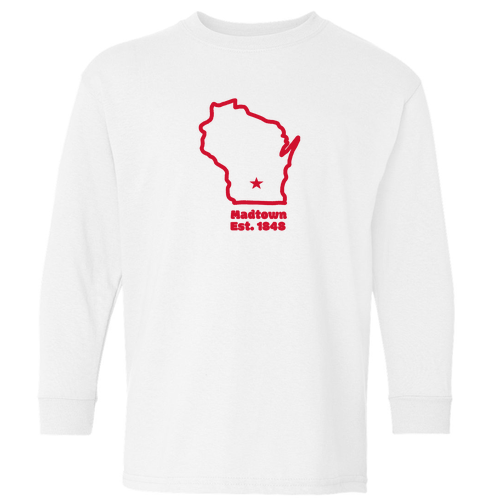 Gildan Youth Heavy Cotton Longsleeve -- White